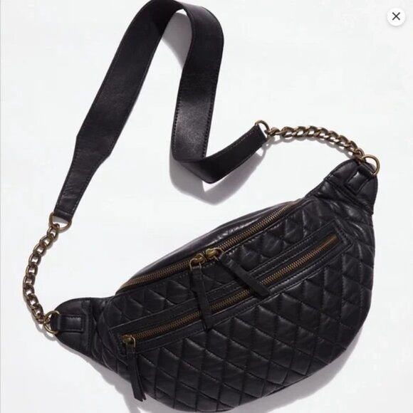 Free People Handbags - FREE PEOPLE Quin Quilted Leather Sling Bag